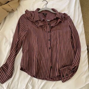 Ruffle button up top